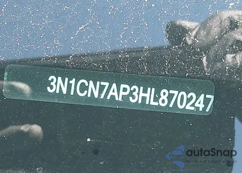 2017 Nissan Versa 1.6 Sv from USA, damaged, VIN 3N1CN7AP3HL870247